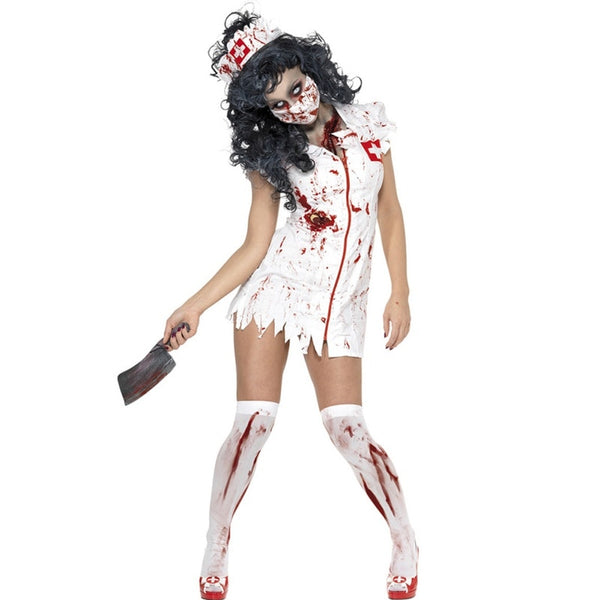 Halloween Costumes for women Adult Ragged Scary Mummy Costumes Bloody Nurse Halloween 2019 Cosplay Zombie